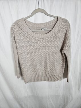 Women's Cream Knit Pullover Sweater